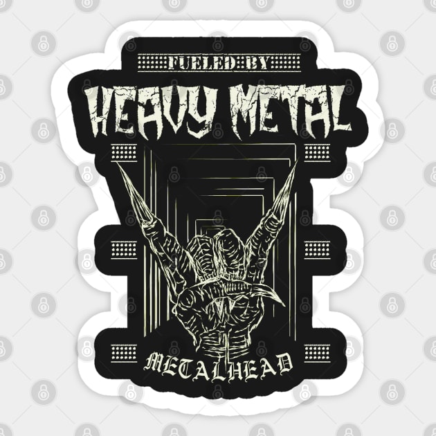 Fueled By Heavy Metal Sticker by Kaijester